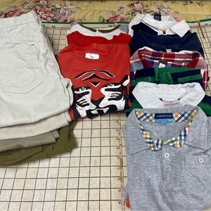 Boys lot - pants and shirts, Tea, Hanna Andersson, Boden - sz 6/7